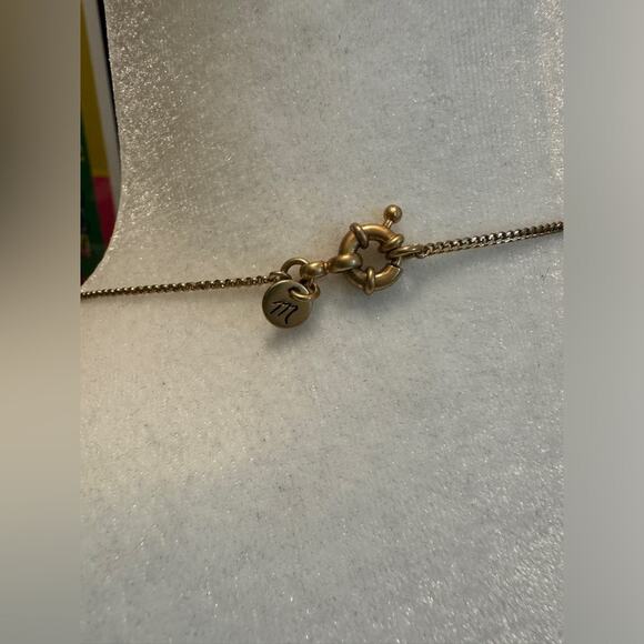 Madewell Statement Necklace - Gold and Turquoise - Picture 3 of 5